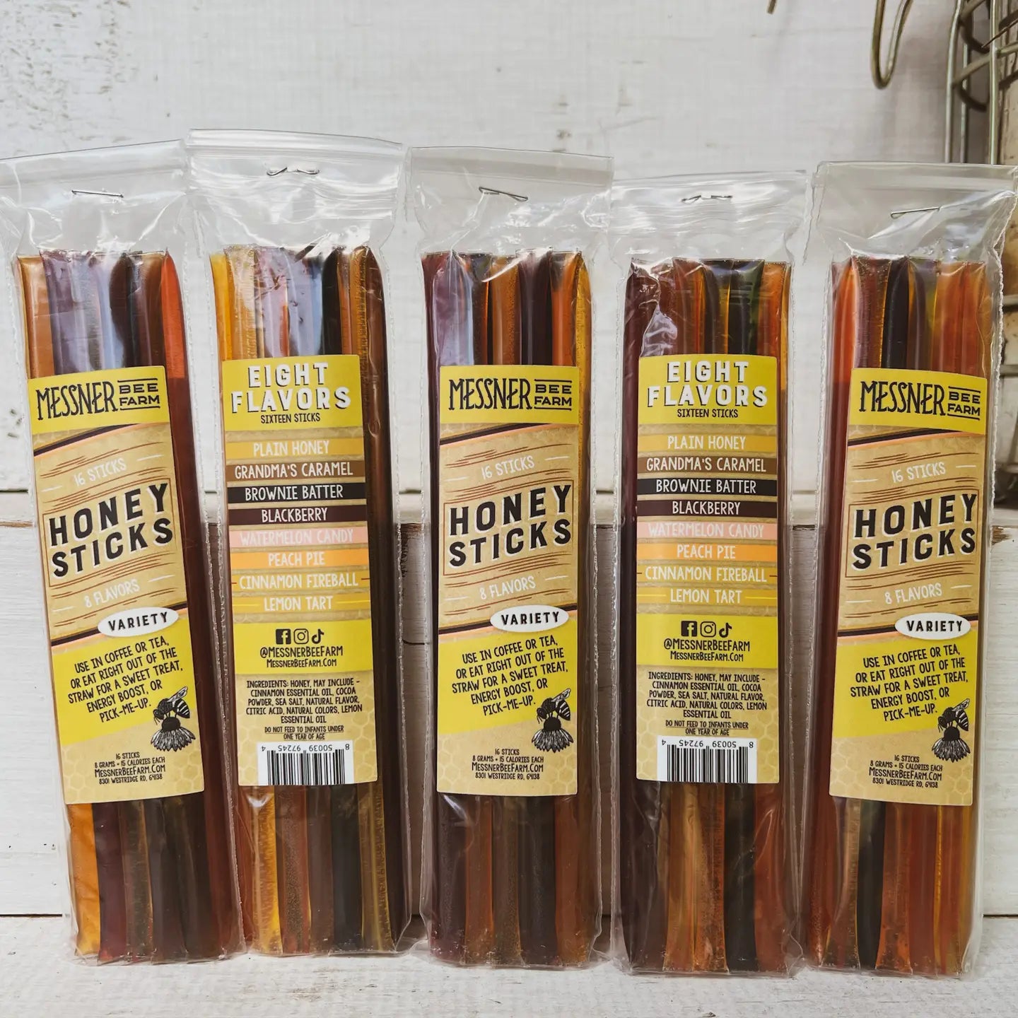 Honey Sticks Variety Pack - Pack of 16