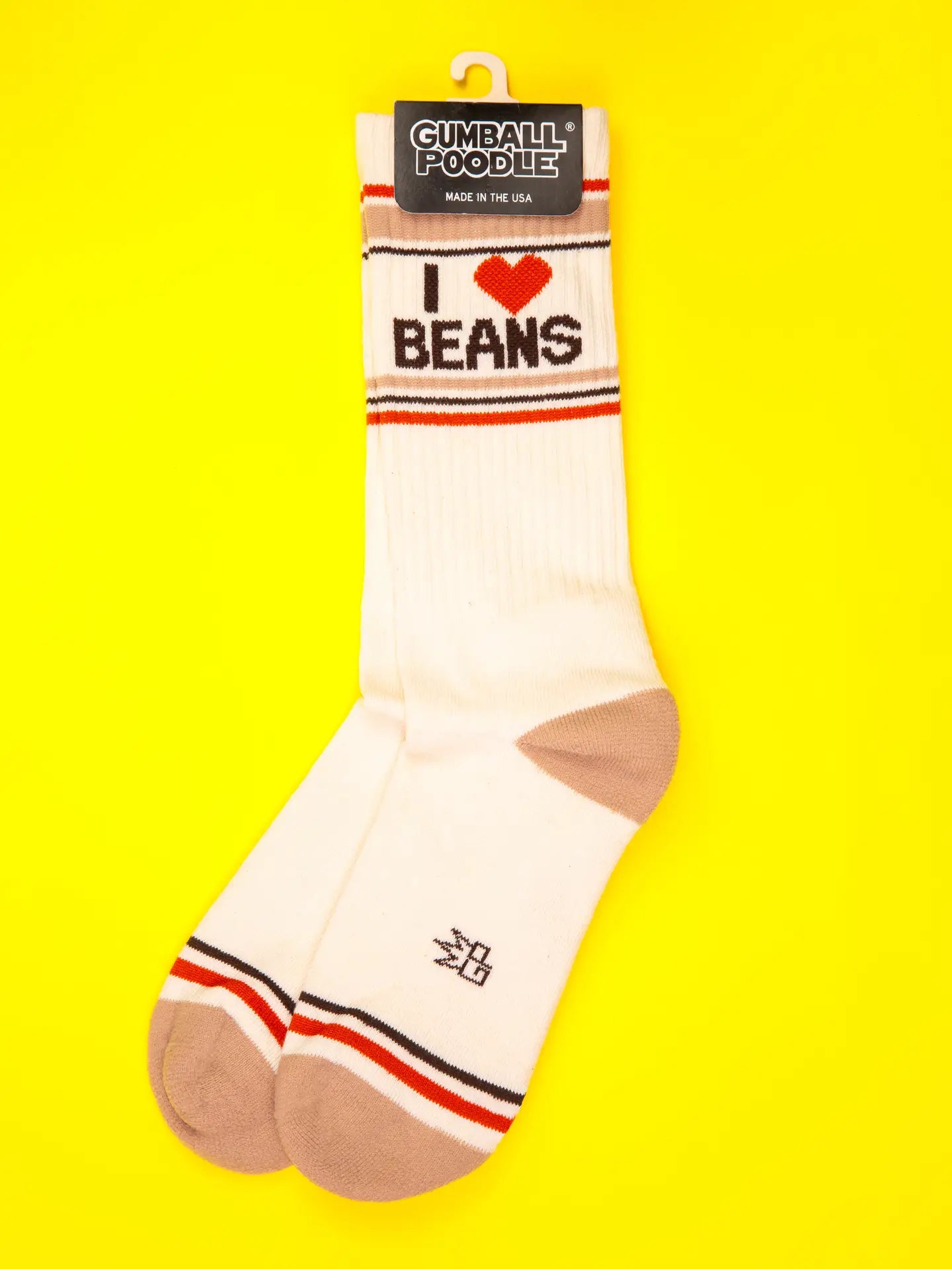 I ❤️ Beans Gym Crew Socks