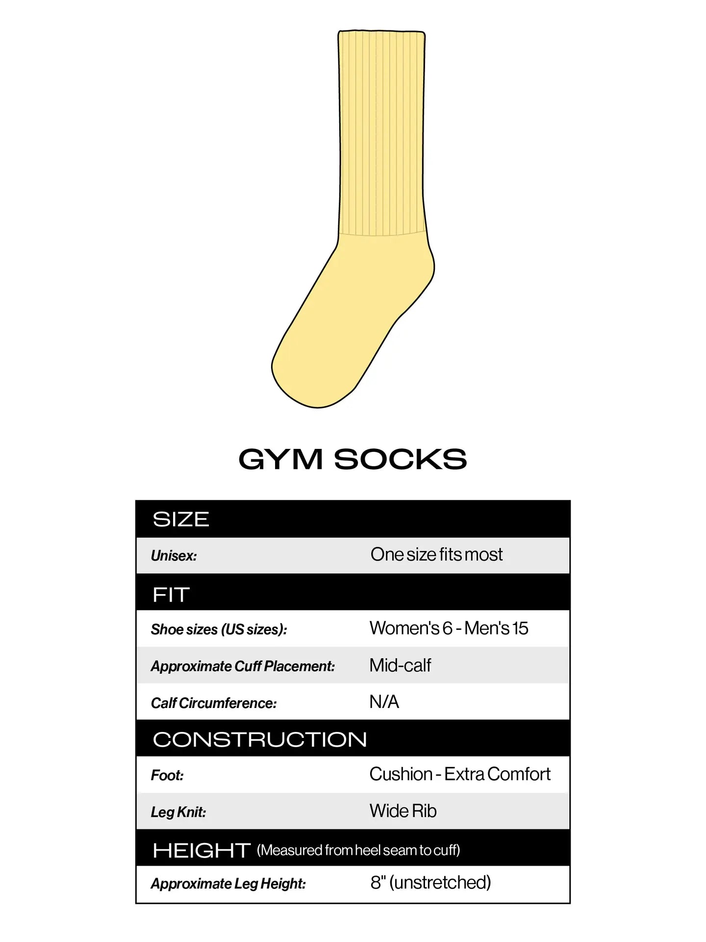 I ❤️ Beans Gym Crew Socks