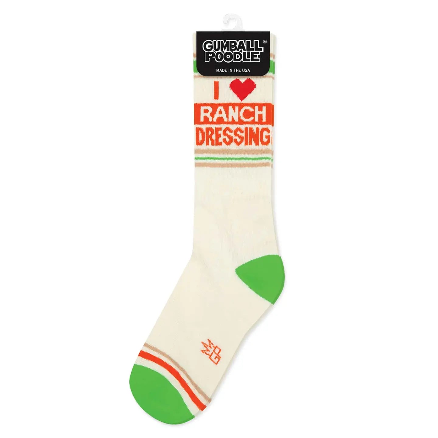 I ❤️ Ranch Dressing Gym Crew Socks