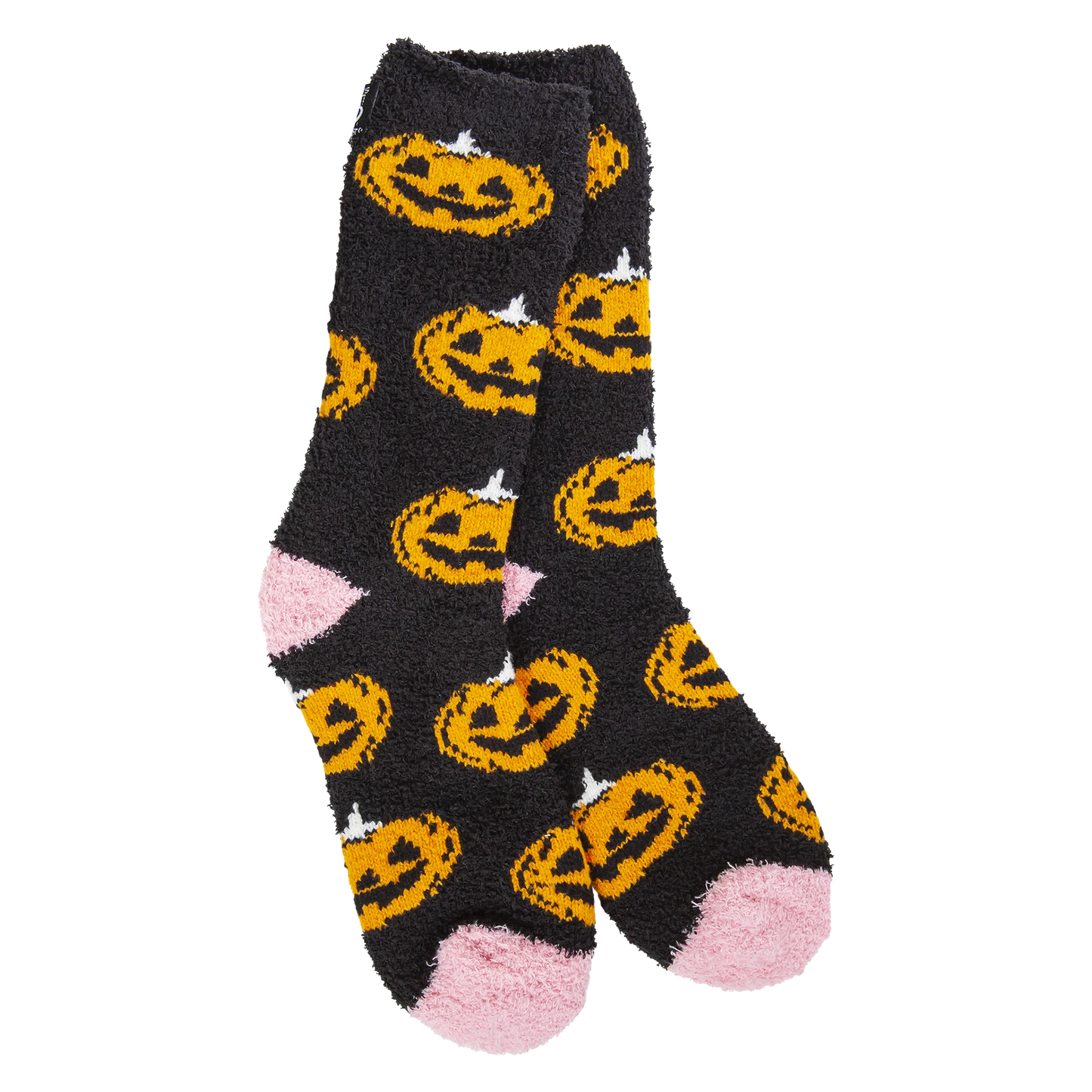 Jack O' Lantern Fuzzy Socks