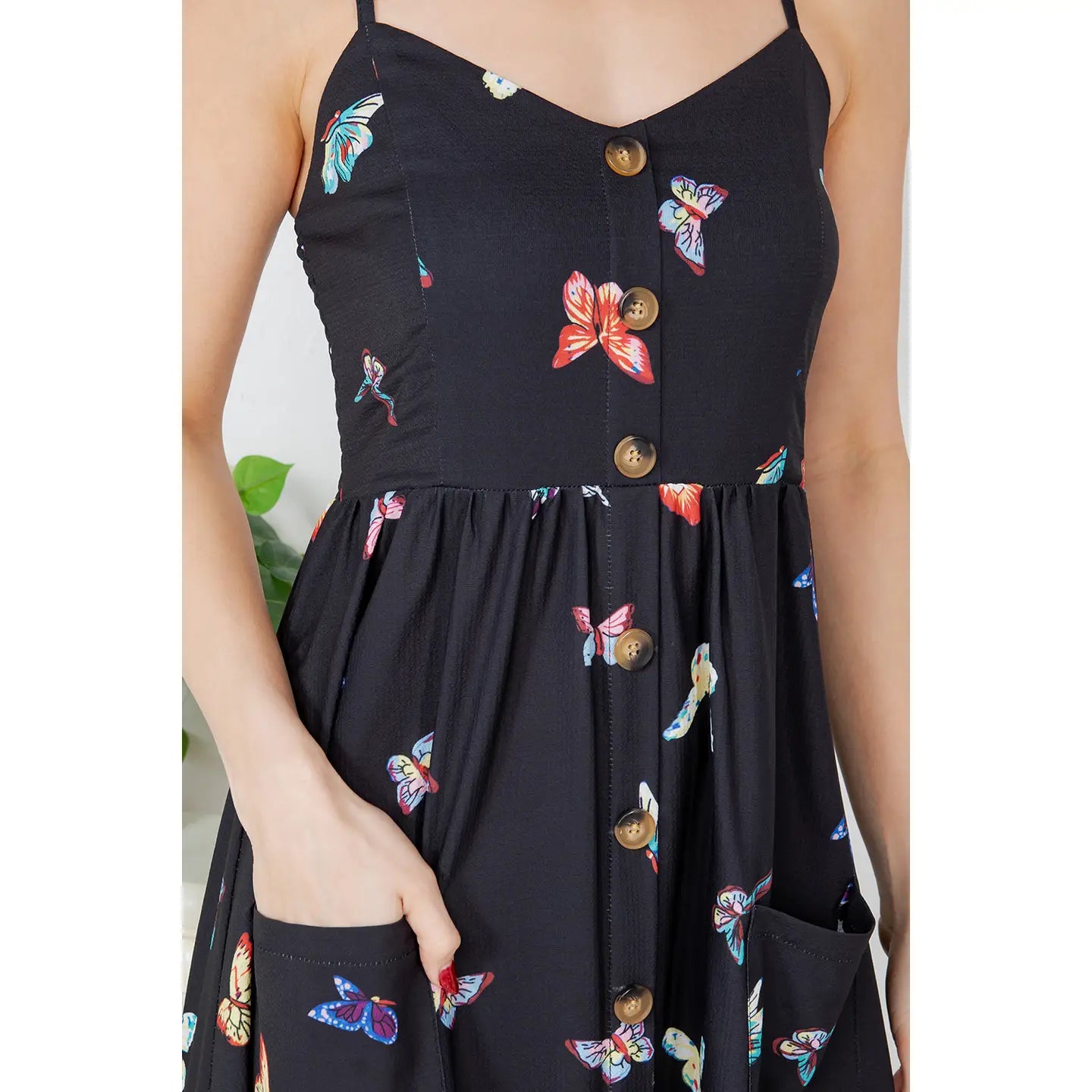 Kaleidoscope of Butterflies Midi Cami Dress