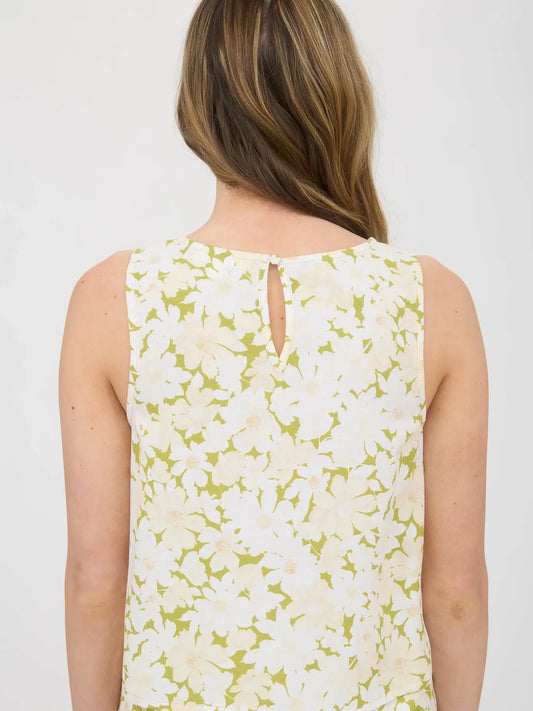 Kiwi Daisy Floral Top