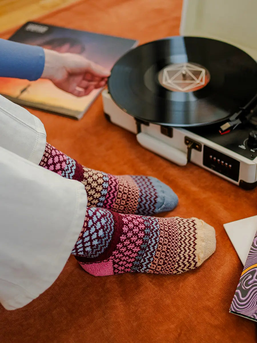 Larkspur Crew Socks