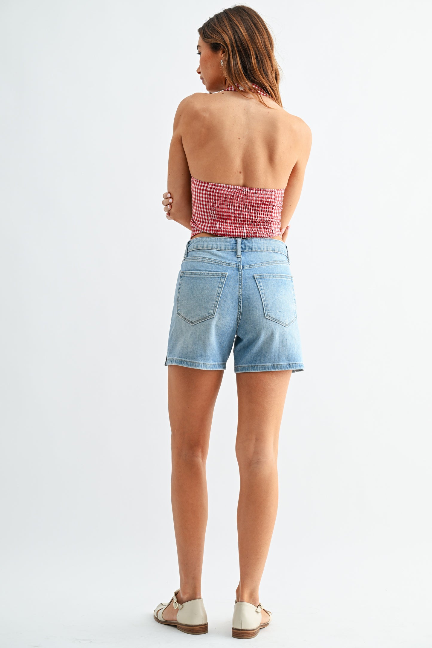 Light Denim Walking Shorts by JBD