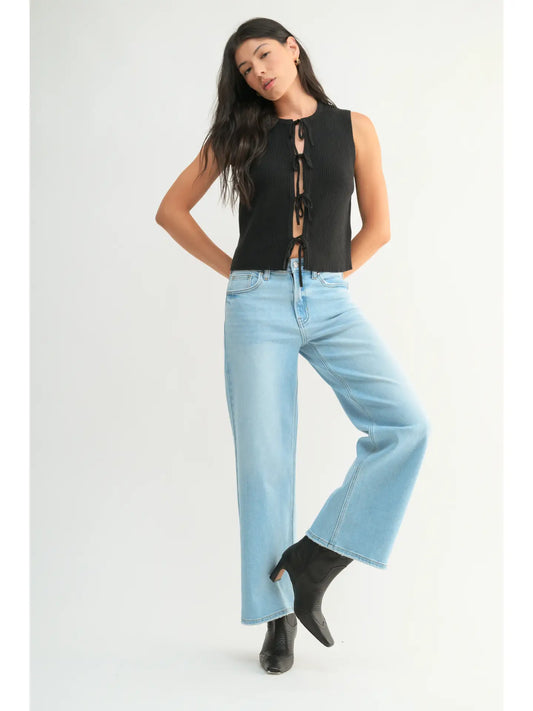 Light Wash Denim Relaxed Straight