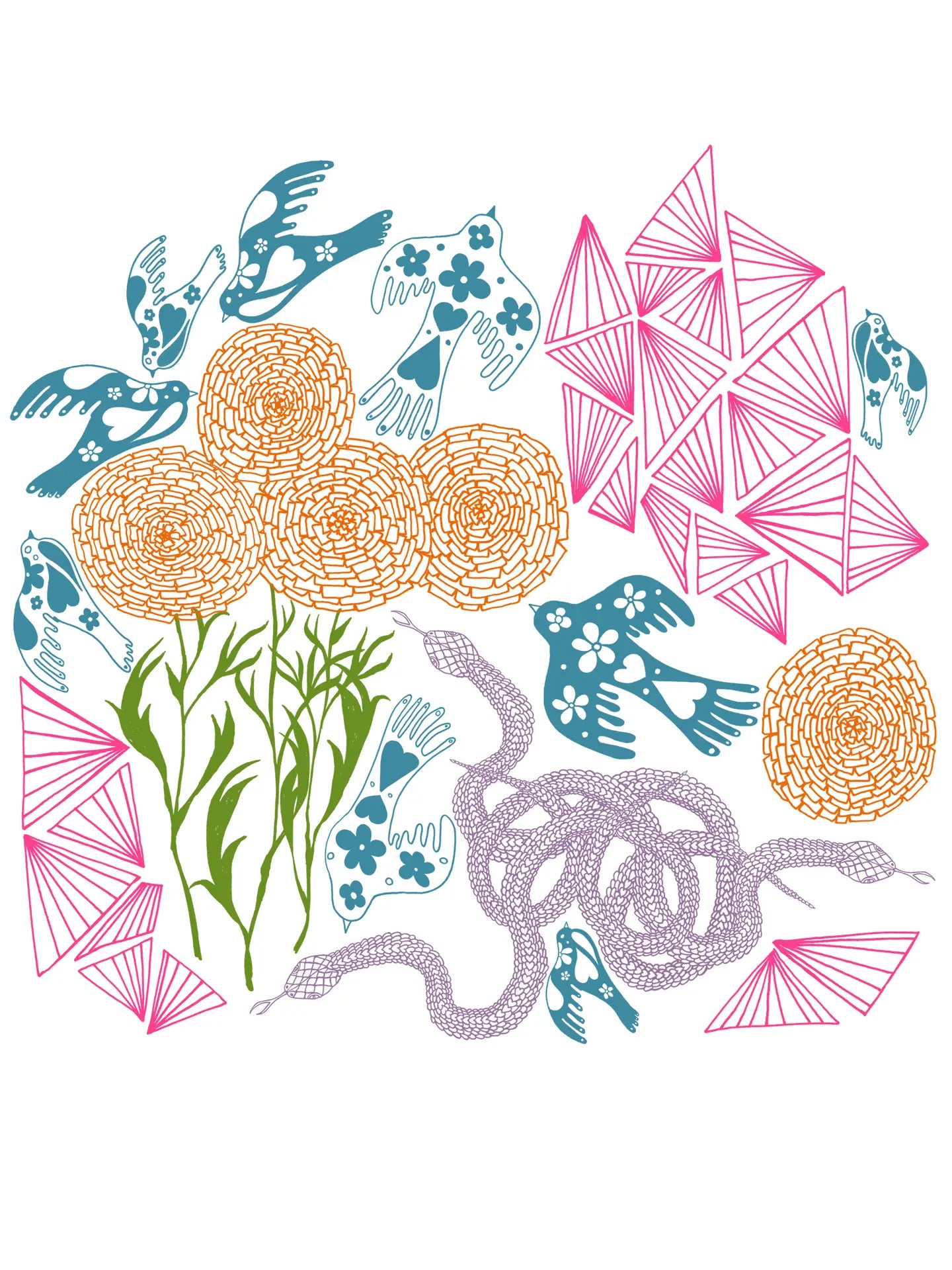 Marshmallow Secret Garden Clover Crop Tee