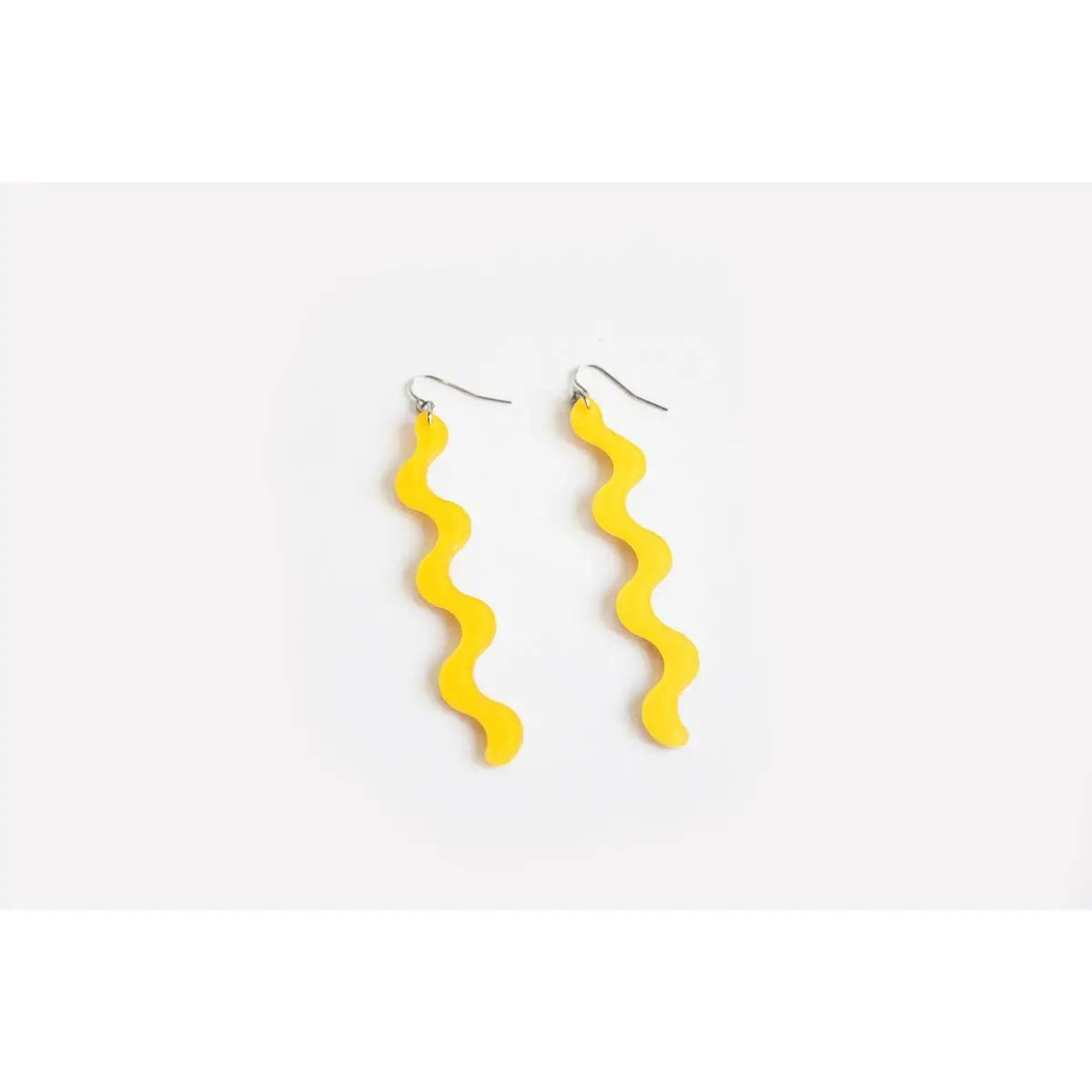 Mellow Yellow Squiggle Earrings