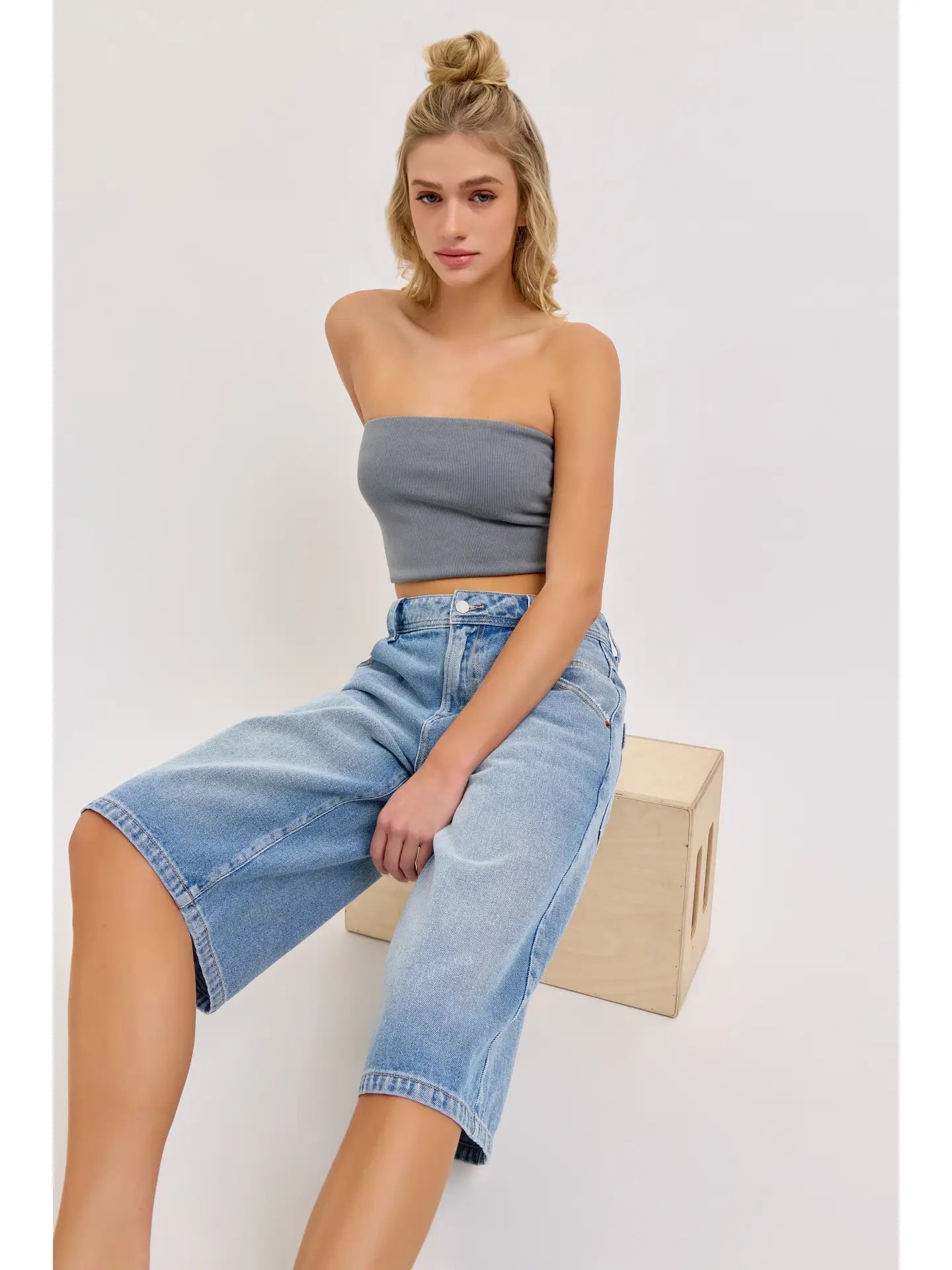 Mid Waisted Baggy Culotte