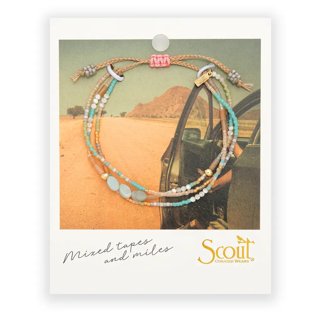 Mixed Tapes & Miles Mixed Media Bracelet