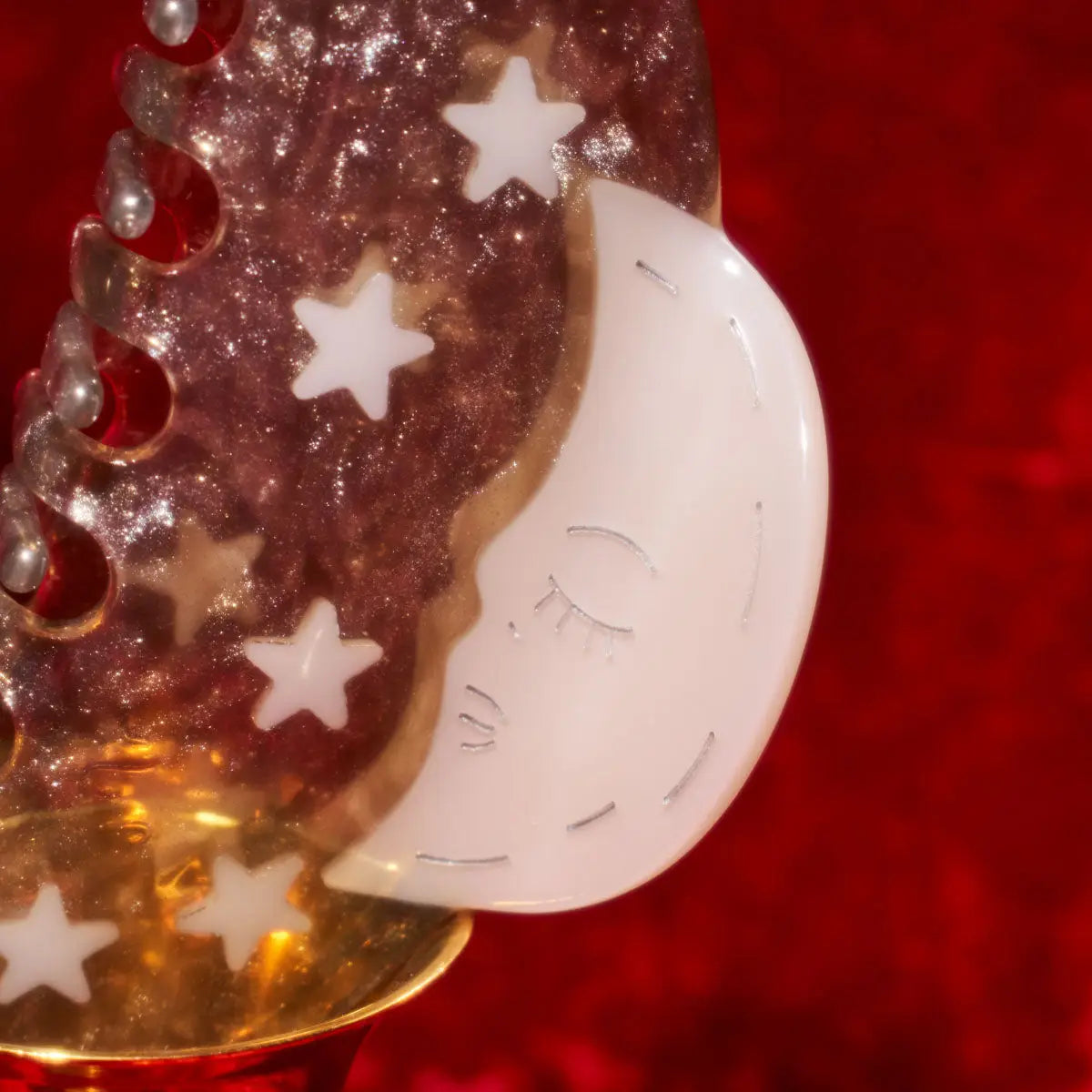 Moon & Stars Sparkle Hair Claw