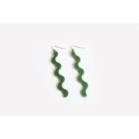 Moss Squiggle Earrings