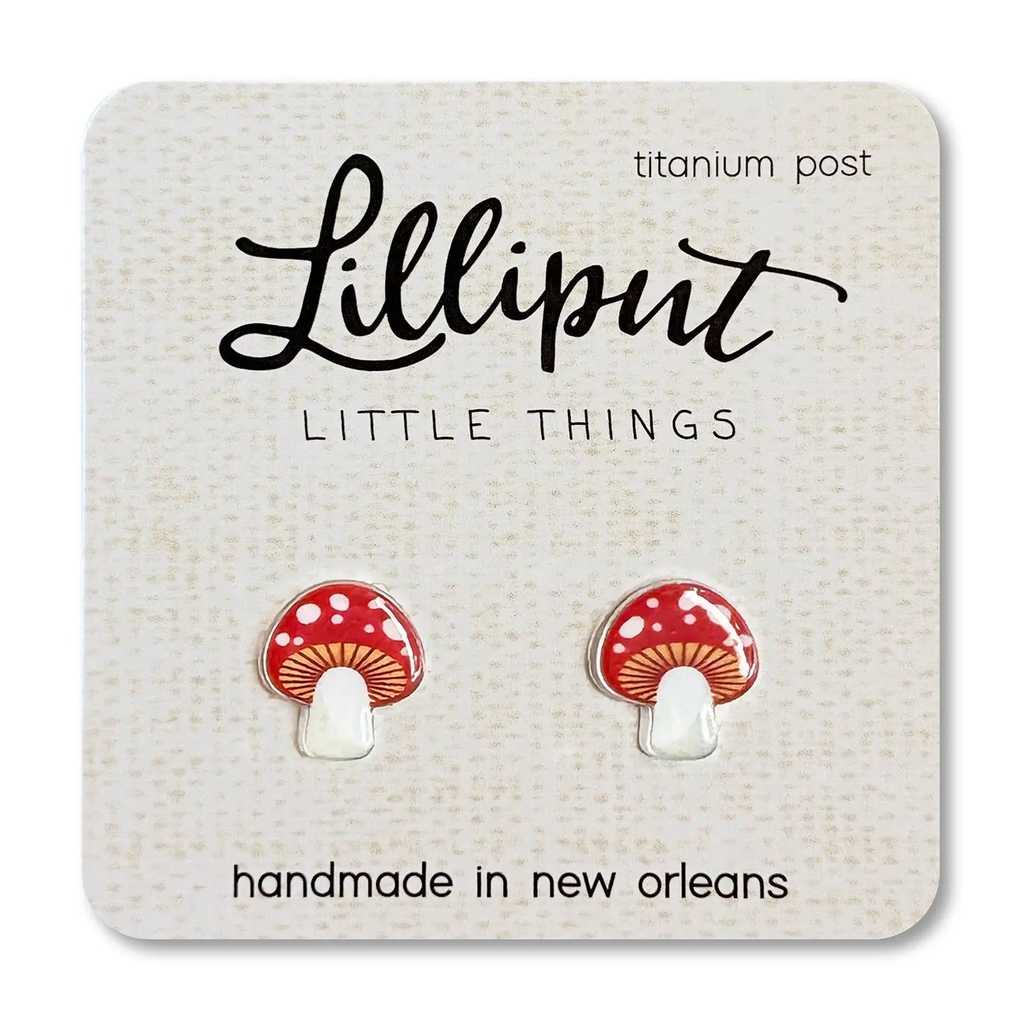 Mushroom Earrings