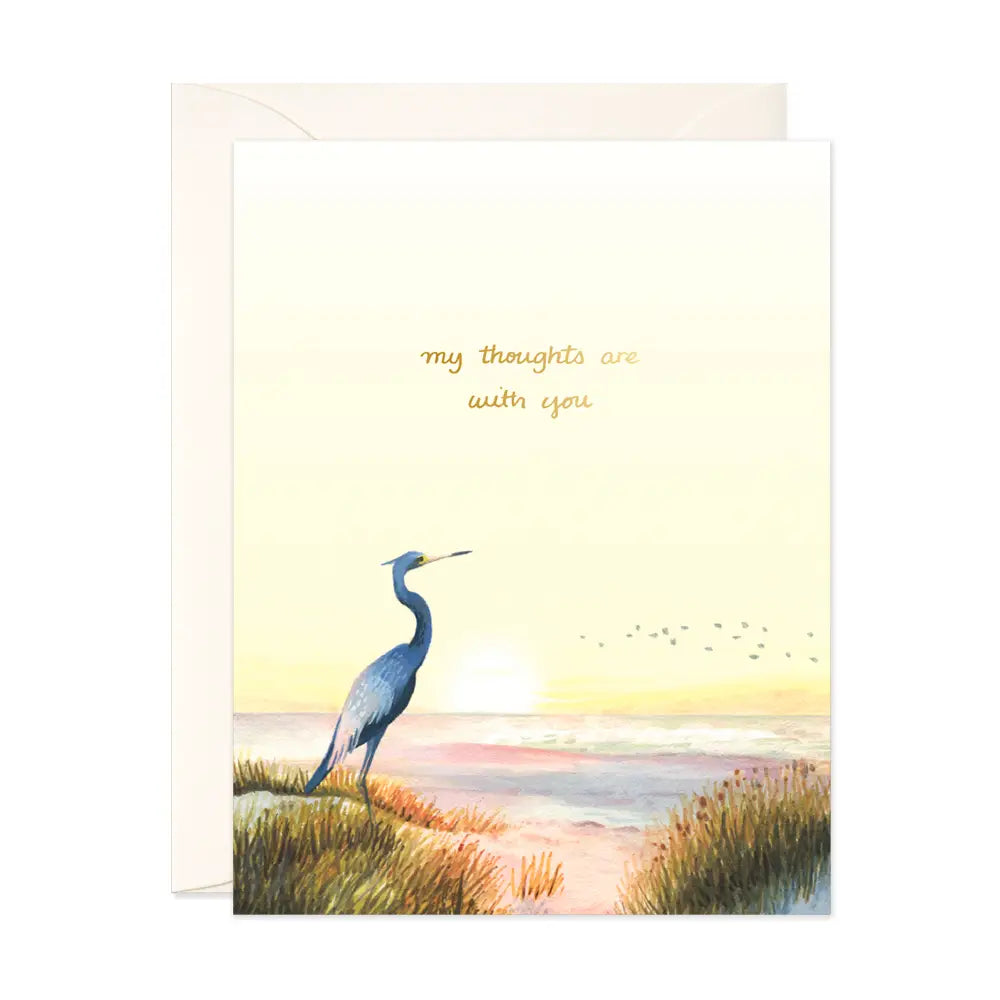 My Thoughts Are with You Greeting Card