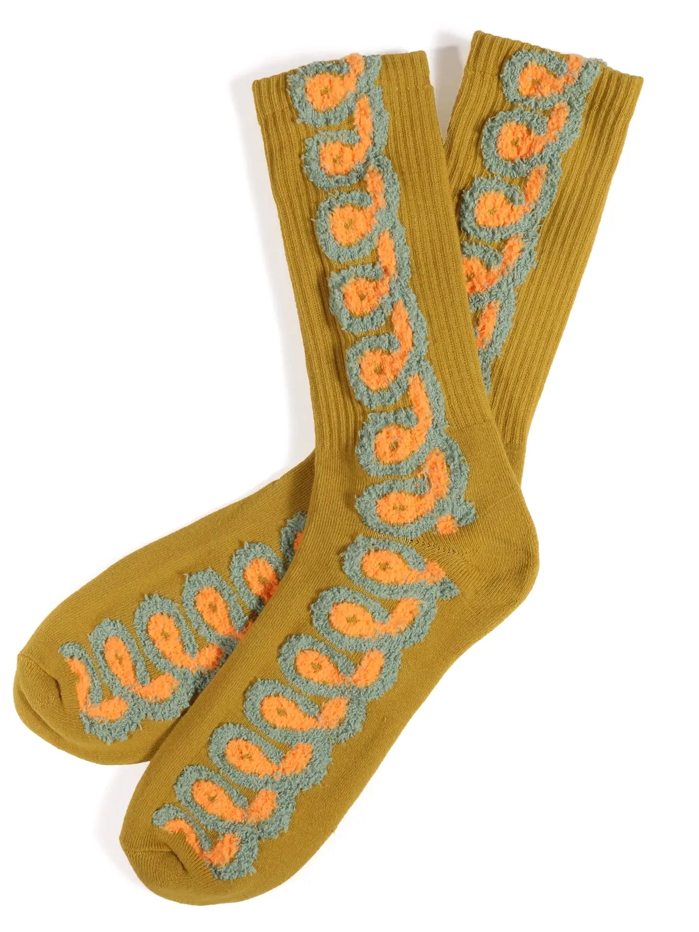 Ochre Loopy Socks
