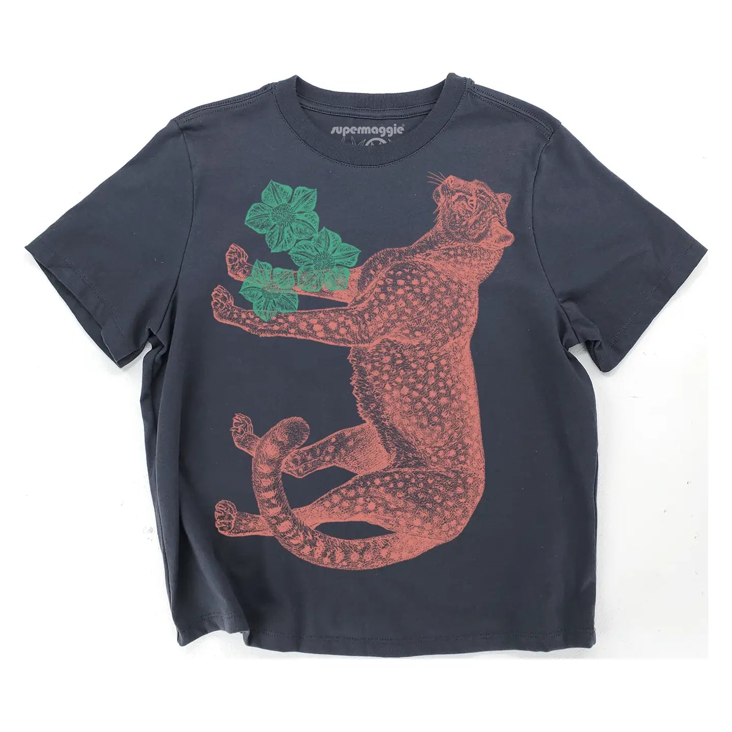 Off Black Cheetah Gwenn Heavyweight Tee