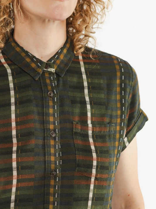 Olive Stripe Bea Shirt