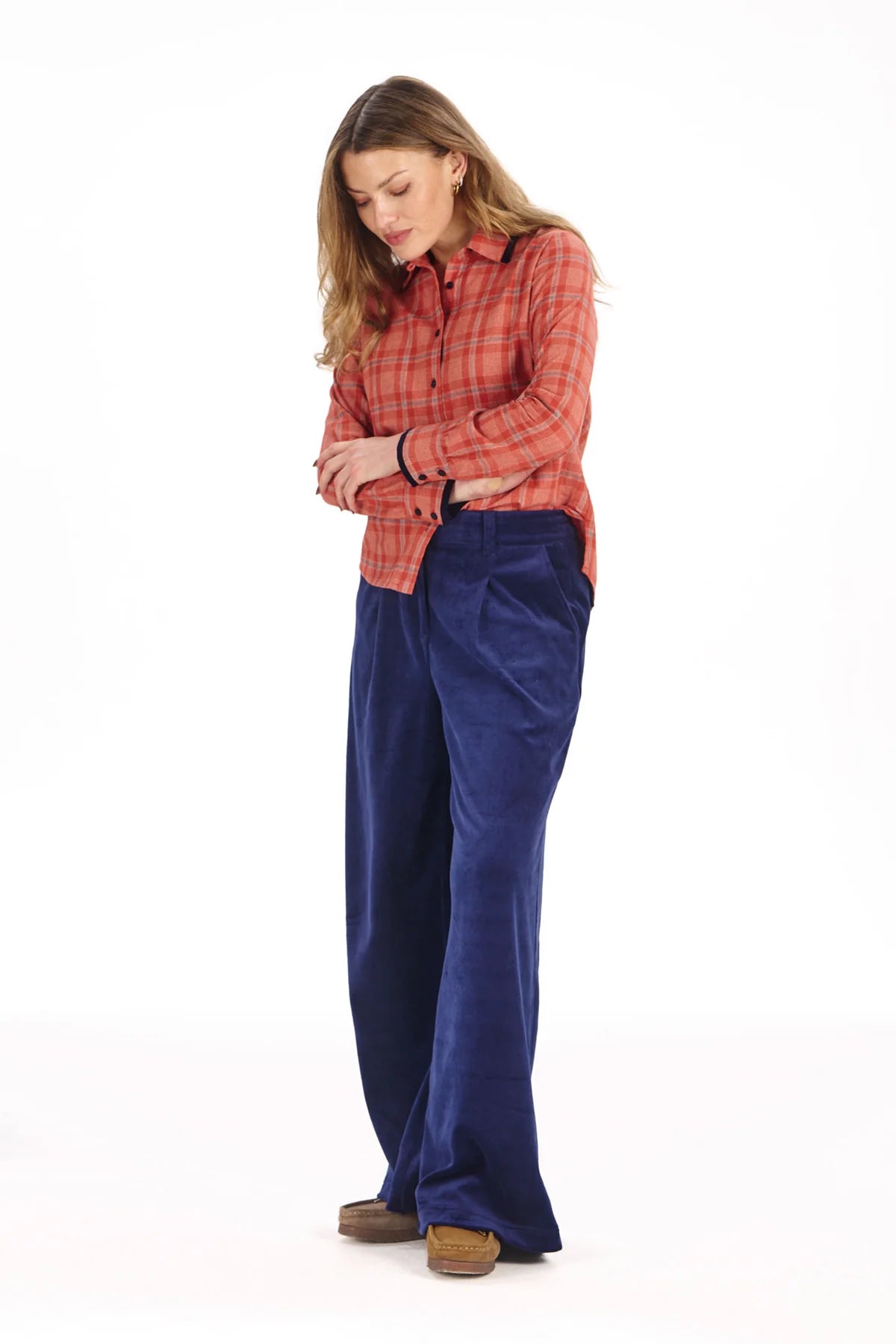 Orange Plaid Kenji Shirt by Komodo
