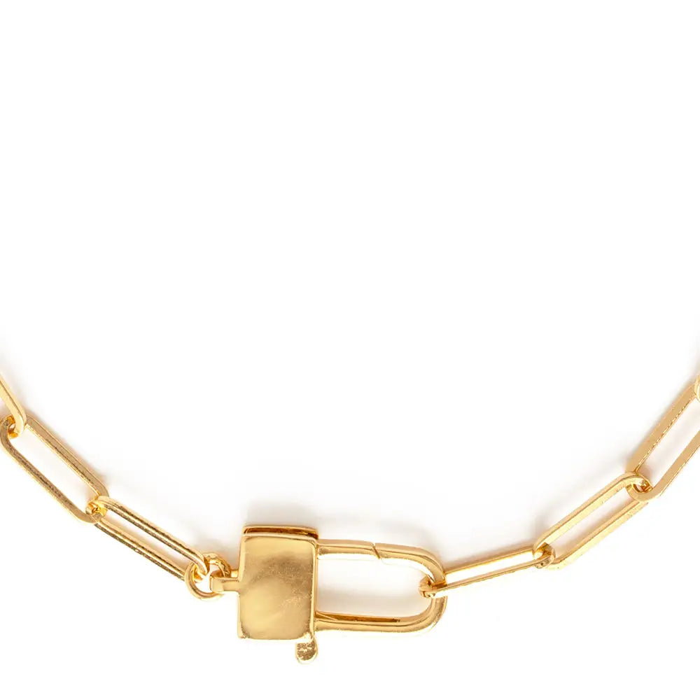 Padlock Clasp Paperclip Chain