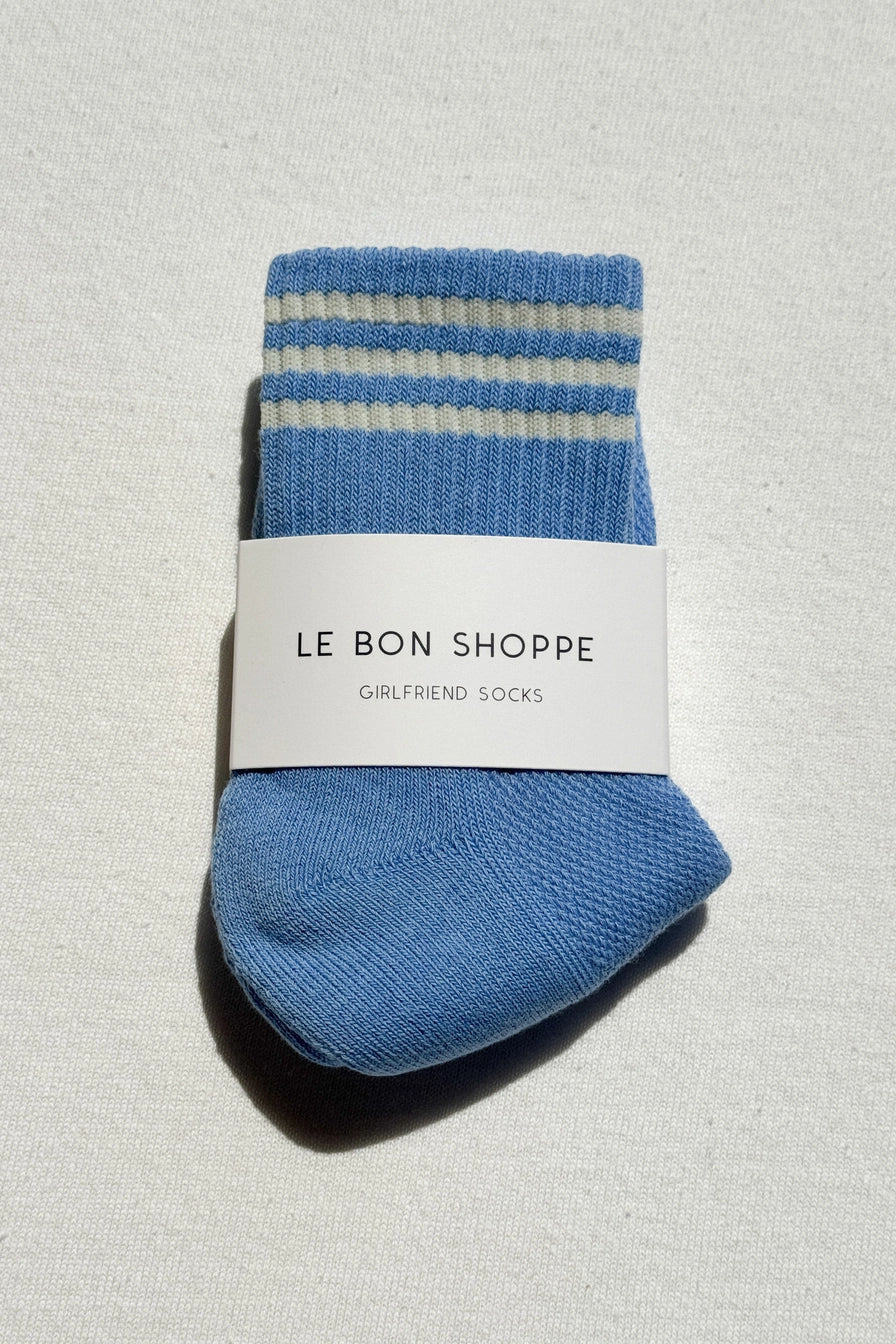 Parisian Blue Girlfriend Socks by Le Bon Shoppe