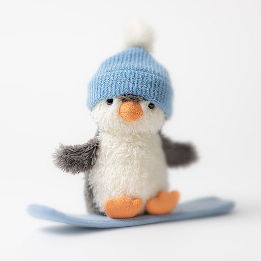 Peanut Penguin Snowboarding by Jellycat