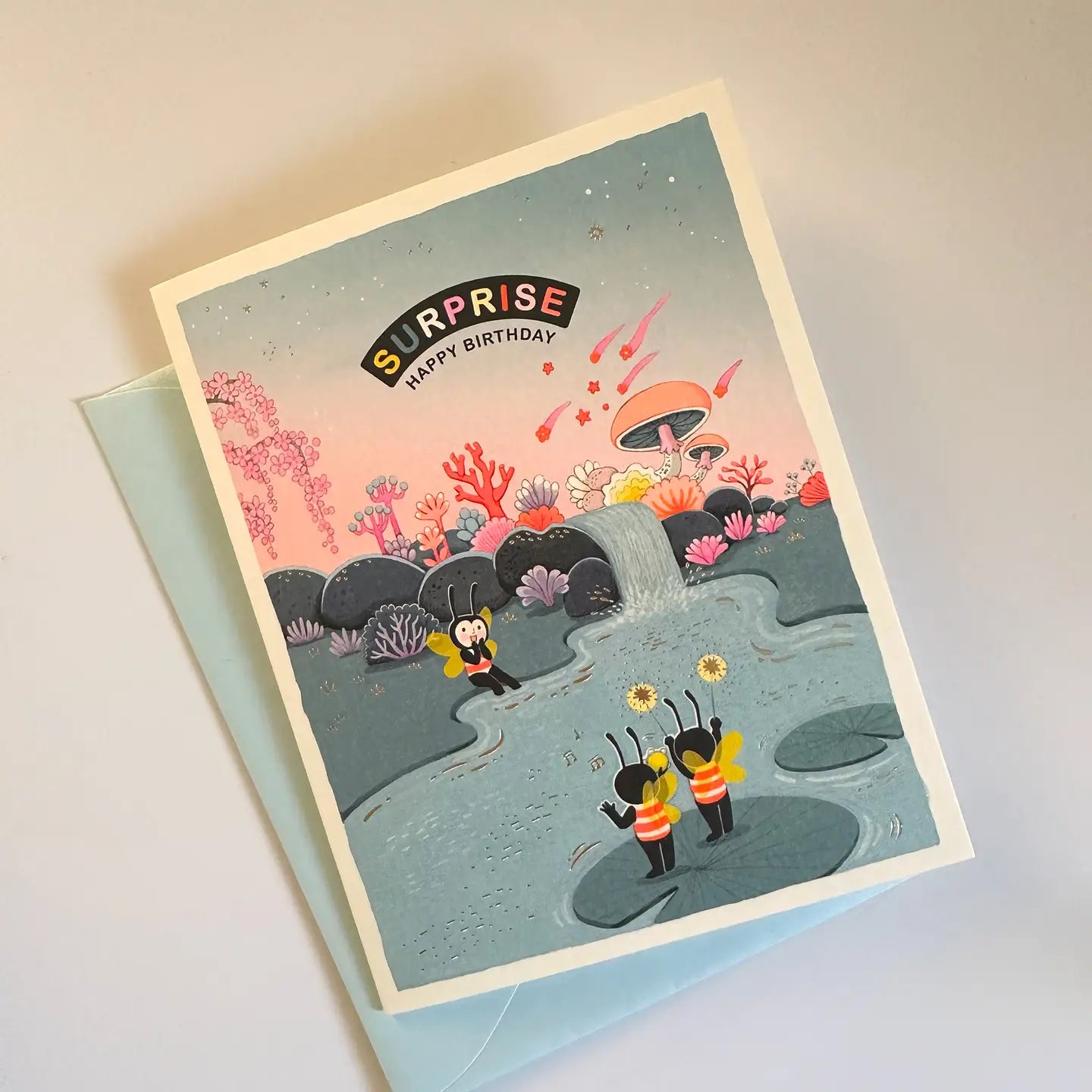 Pondside Surprise Birthday Greeting Card