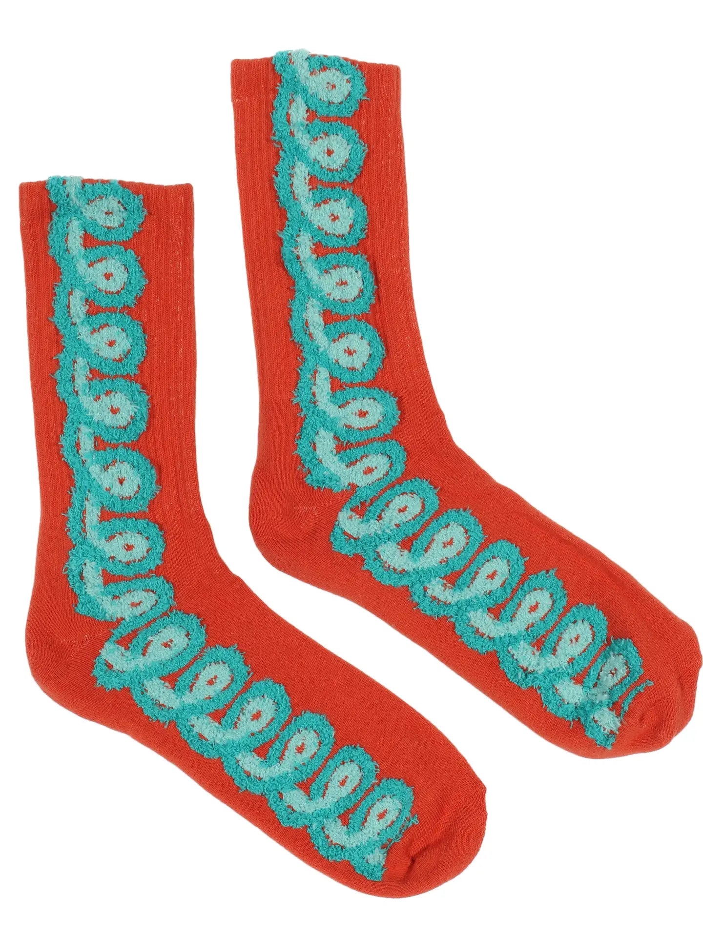 Red Loopy Socks