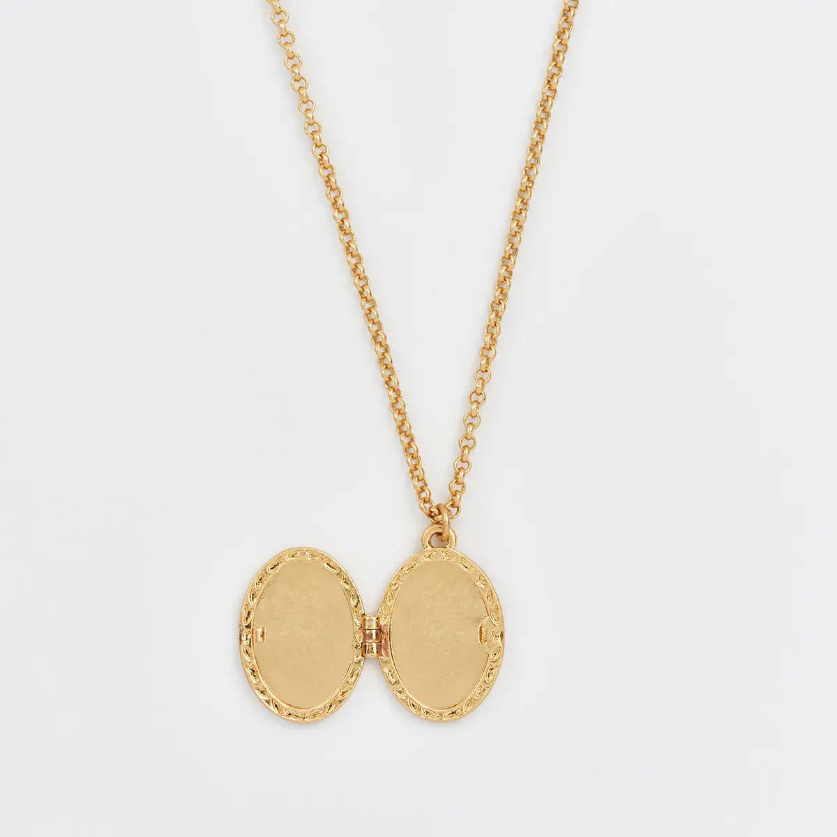 Robin & Blackberry Gold Oval Locket by Fable England