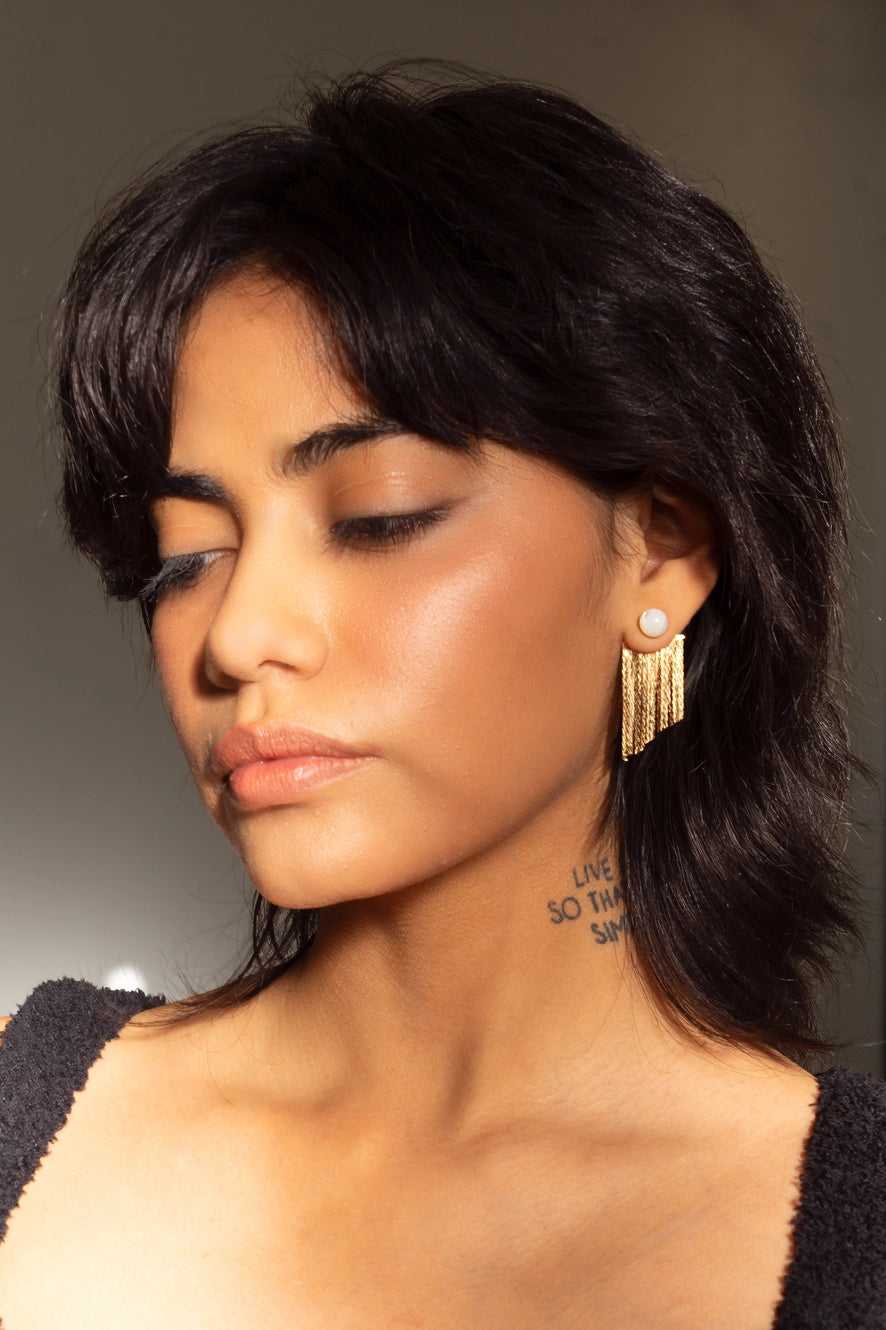 Mother of Pearl Rubell Layered Earring