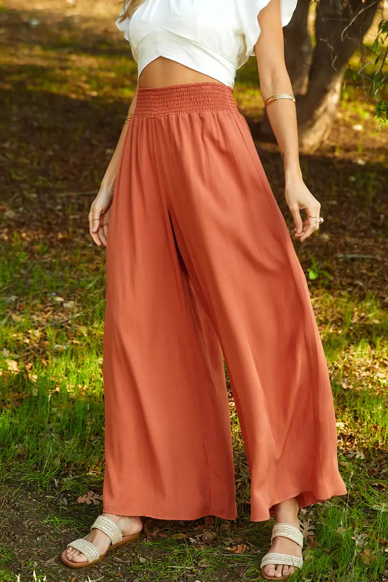 Rust Wide Leg Pant