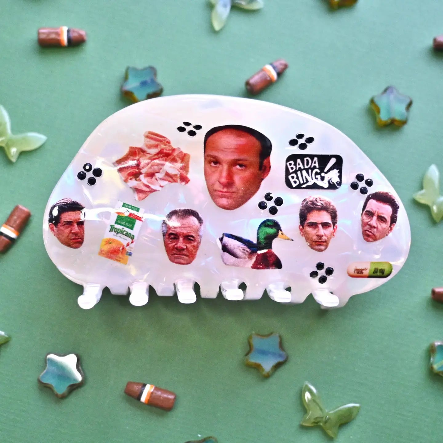 Sopranos Collage Hair Claw
