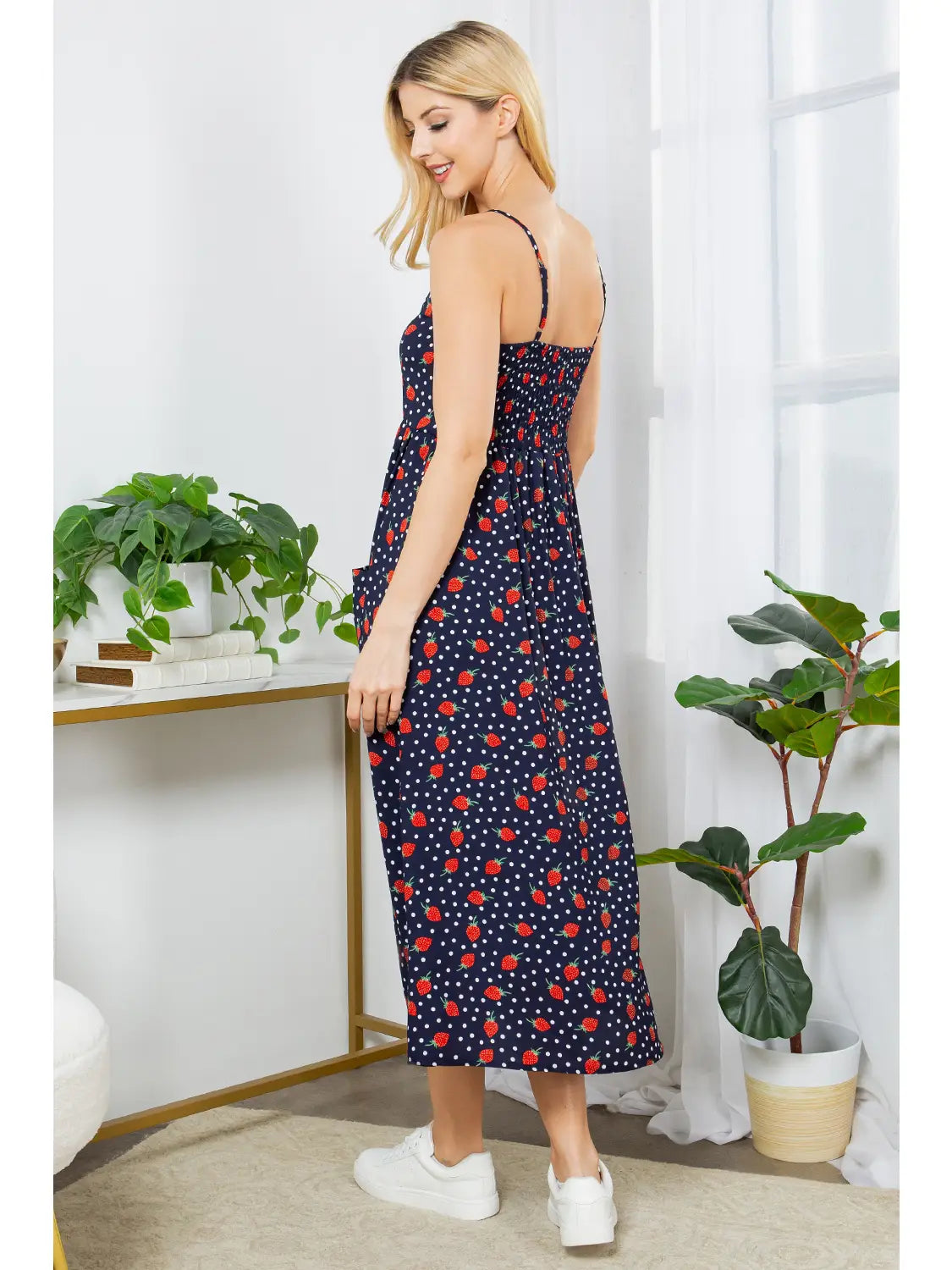 Strawberry Dots Cami Dress