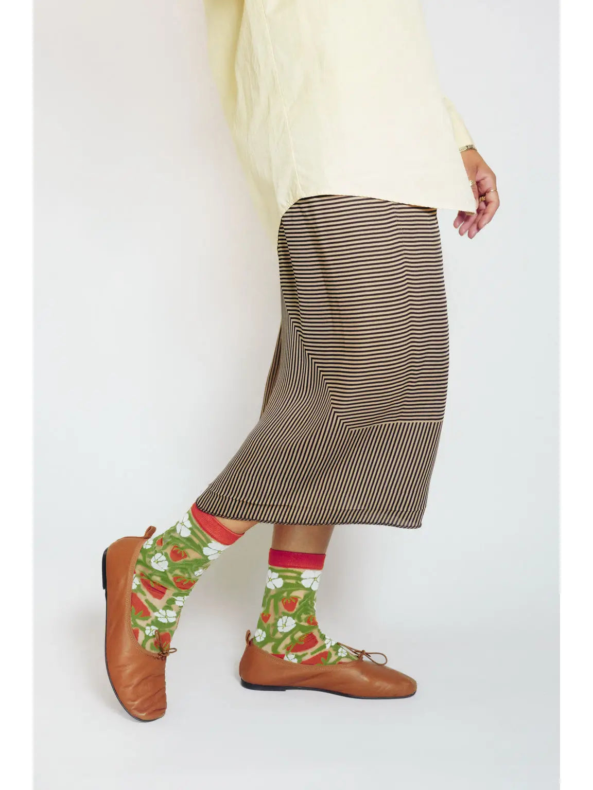 Strawberry Sheer Ankle Sock By Soulshine Co