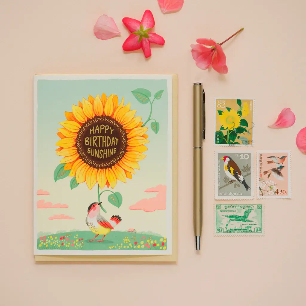 Sunflower Birthday Greeting Card