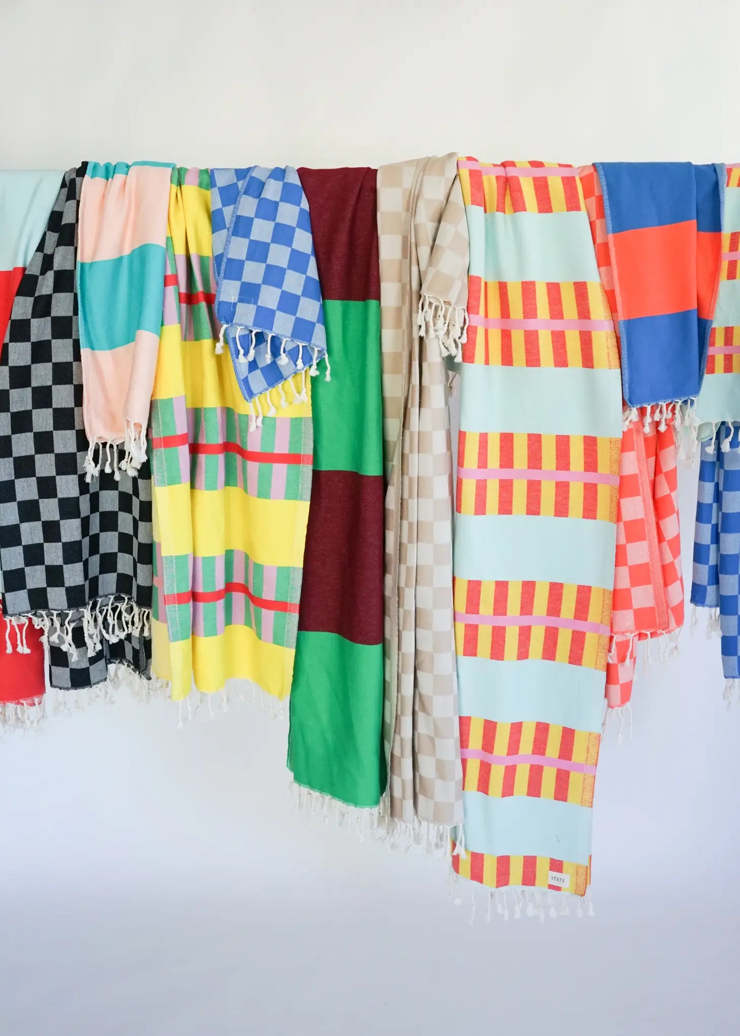 Lemon Squeeze Lattice Turkish Bath Towel
