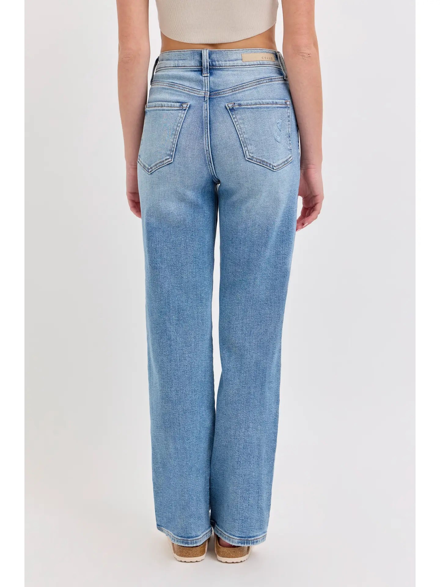Super High Rise Dad Jean Medium Wash
