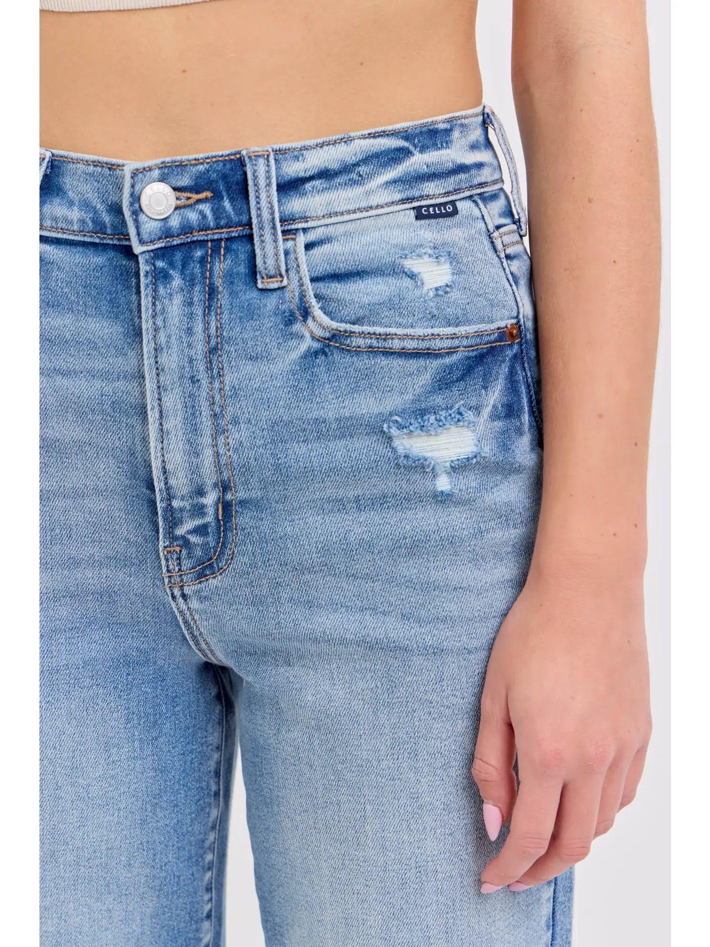Super High Rise Dad Jean Medium Wash