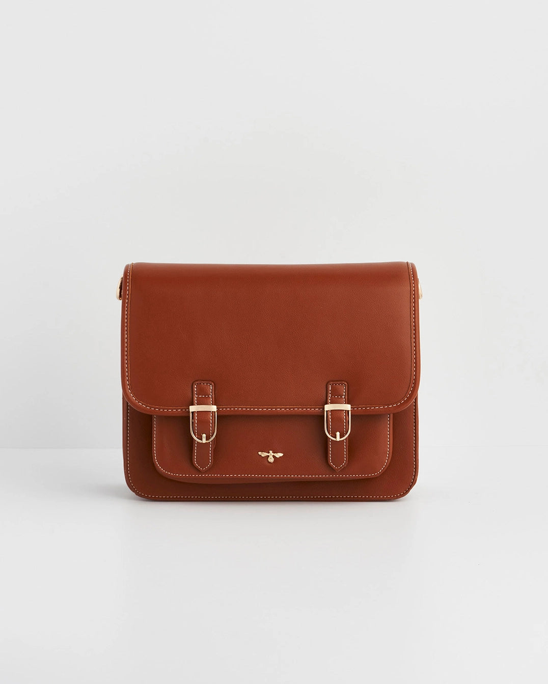 Tan Into the Woods Classic Satchel by Fable England