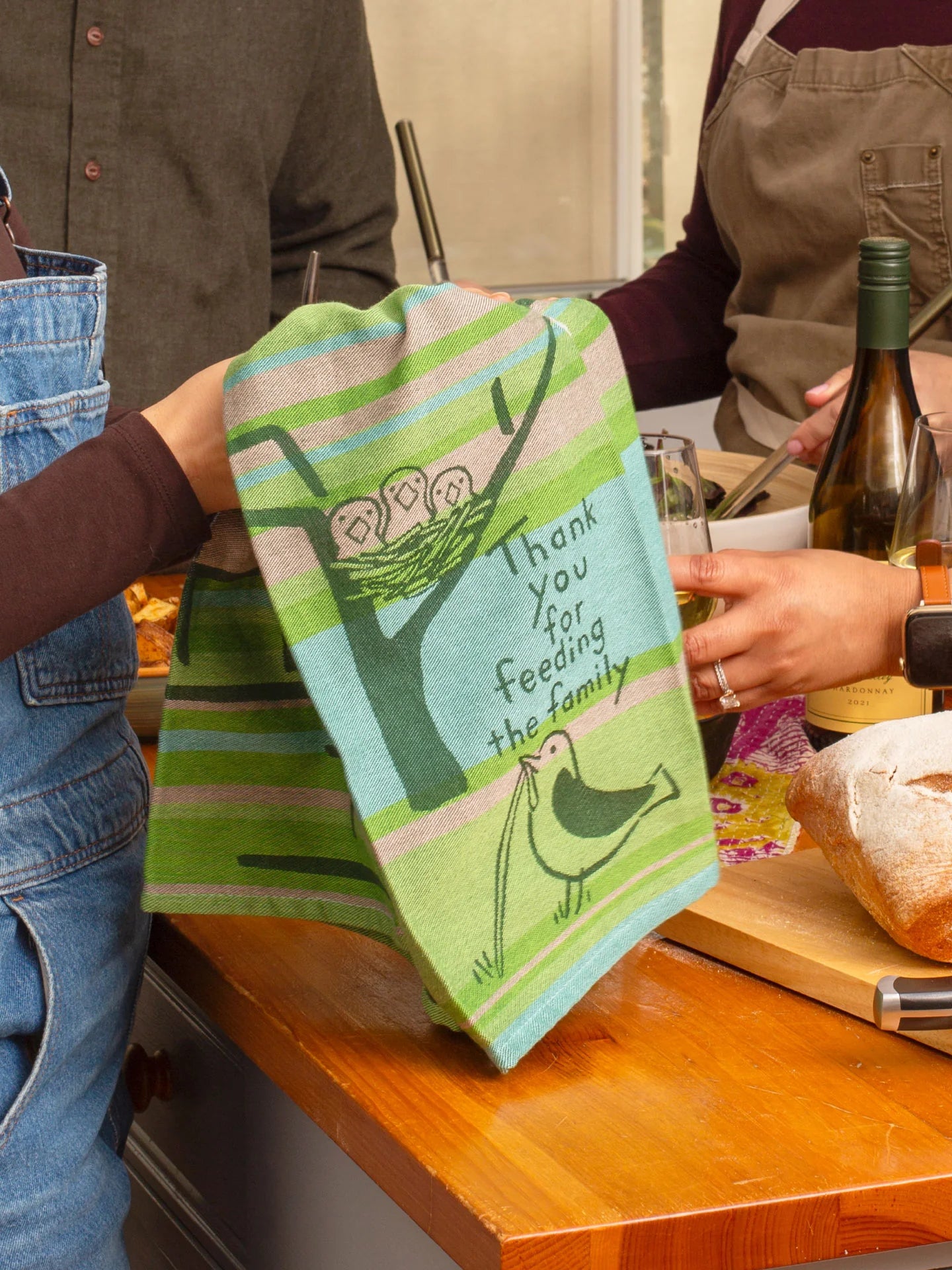 Thank You For Feeding The Family Dish Towel by Blue Q