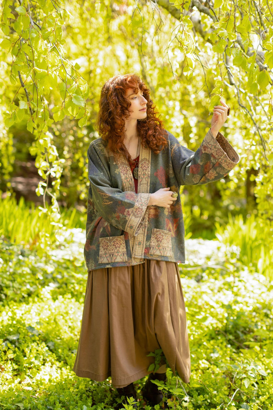The Messenger Fleece Cottage Cardigan Jacket by Market of Stars
