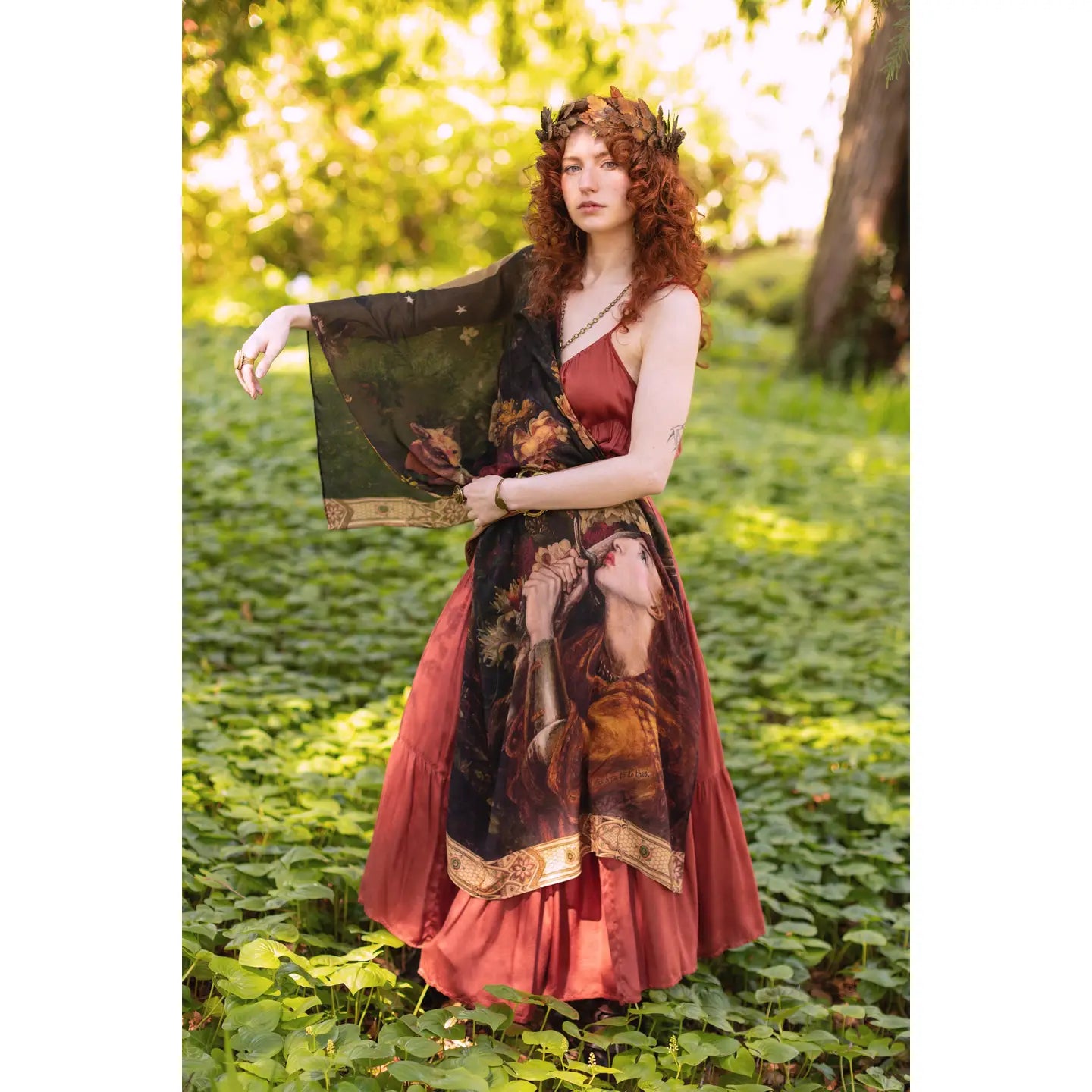 The Messenger Scarf with Joan of Arc