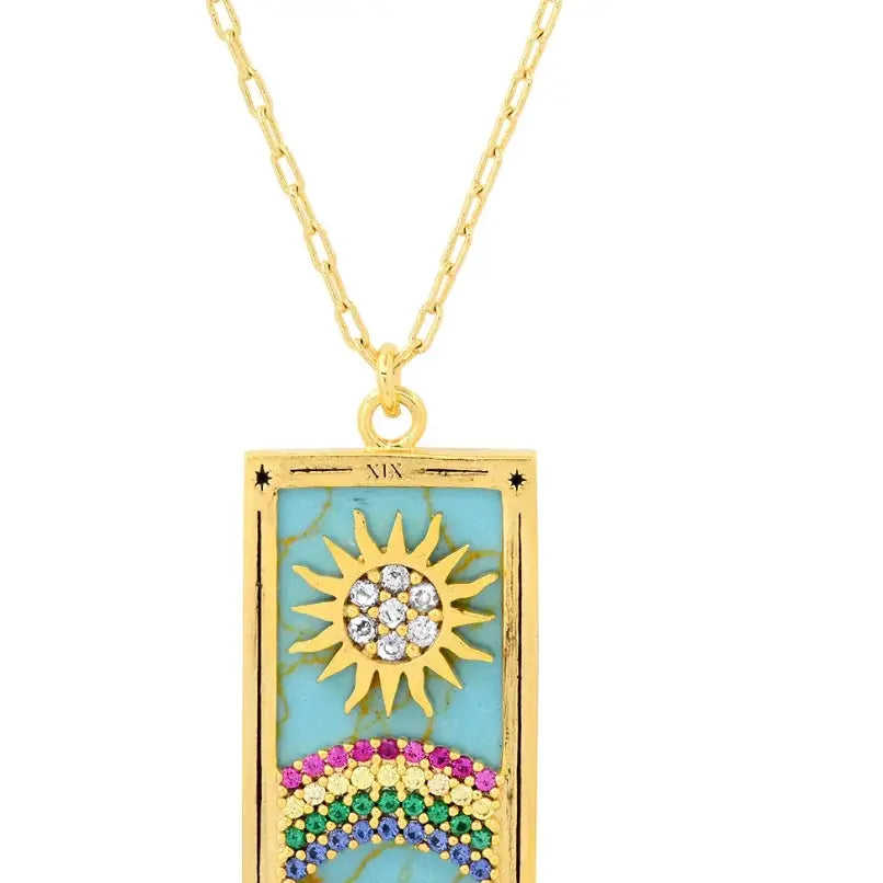 The Sun Tarot Card Necklace