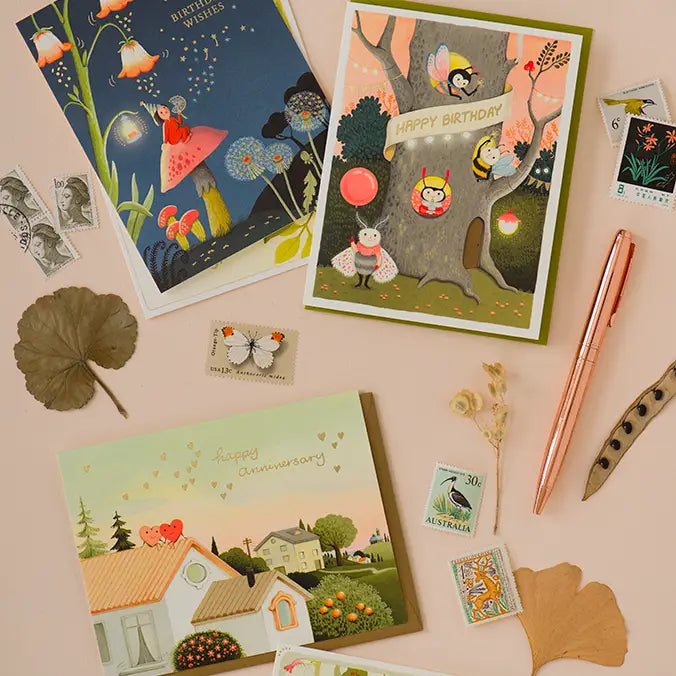 Tree Apartment Birthday Greeting Card