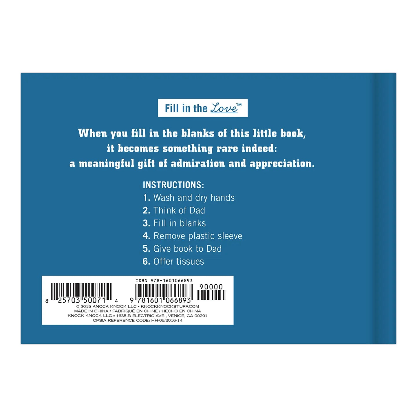 What I Love About Dad Fill in the Love® Book