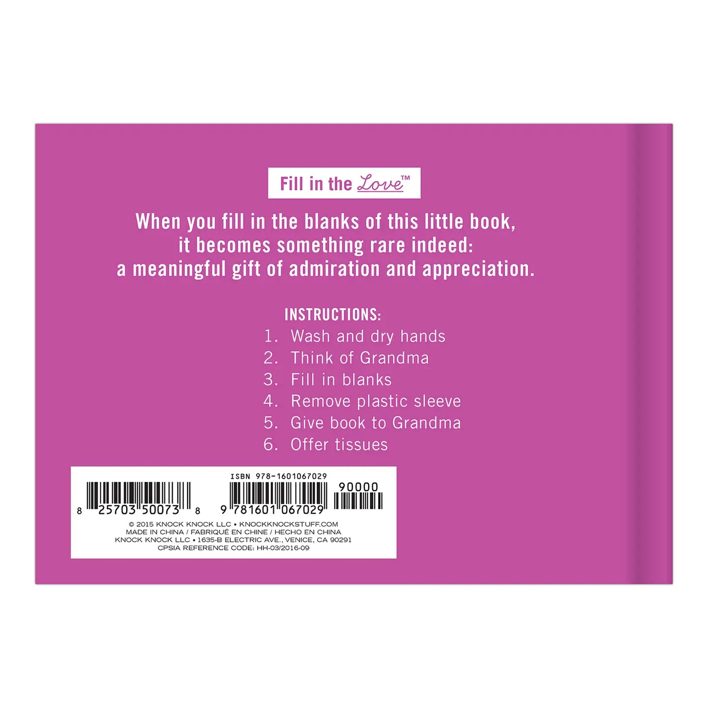 What I Love About Grandma Fill in the Love® Book