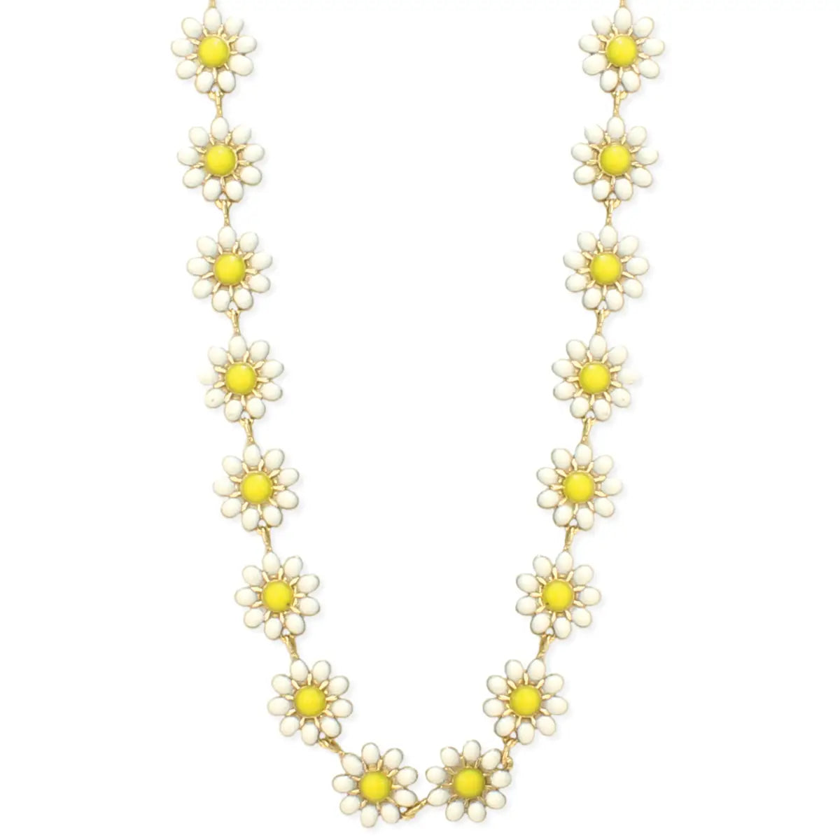 White Daisy Chain Necklace