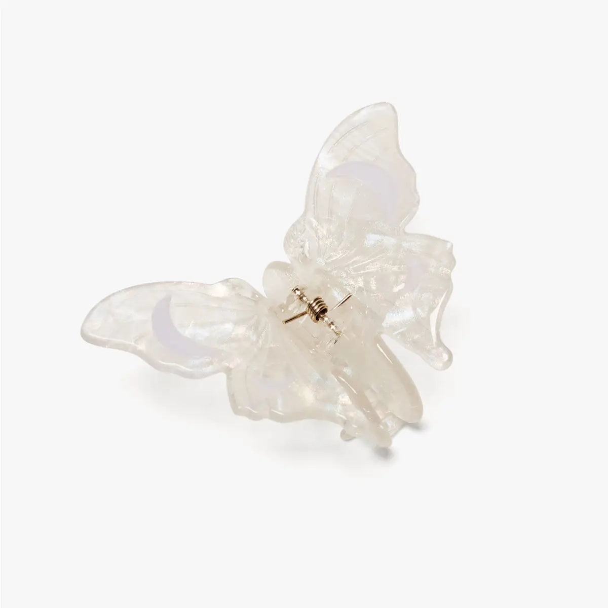 White Satin Moth Hair Claw