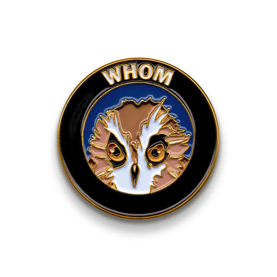Whom Owl Enamel Pin