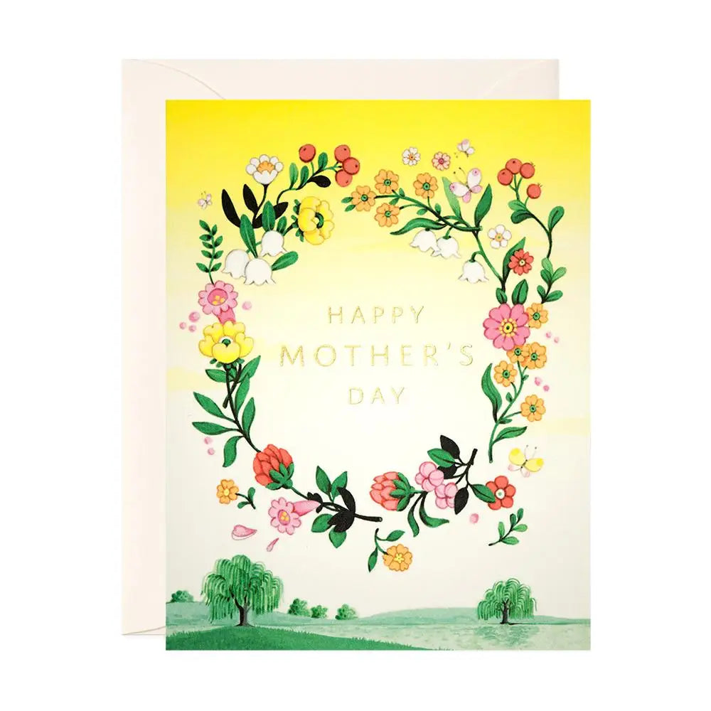 Yellow Floral Mother's Day Greeting Card