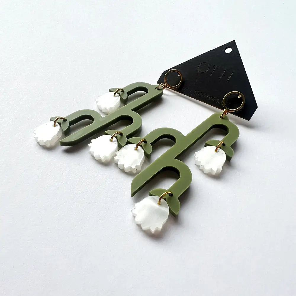Yucca Flower Statement Earrings by Otti